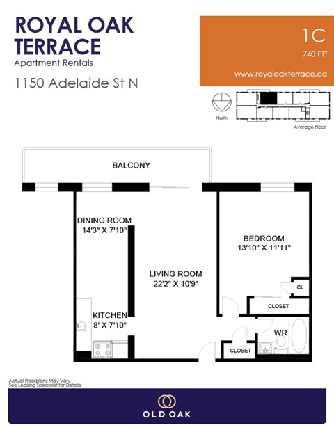 1150 Adelaide Street North 1-2 Beds Apartment, Affordable for Rent - Photo Gallery 9